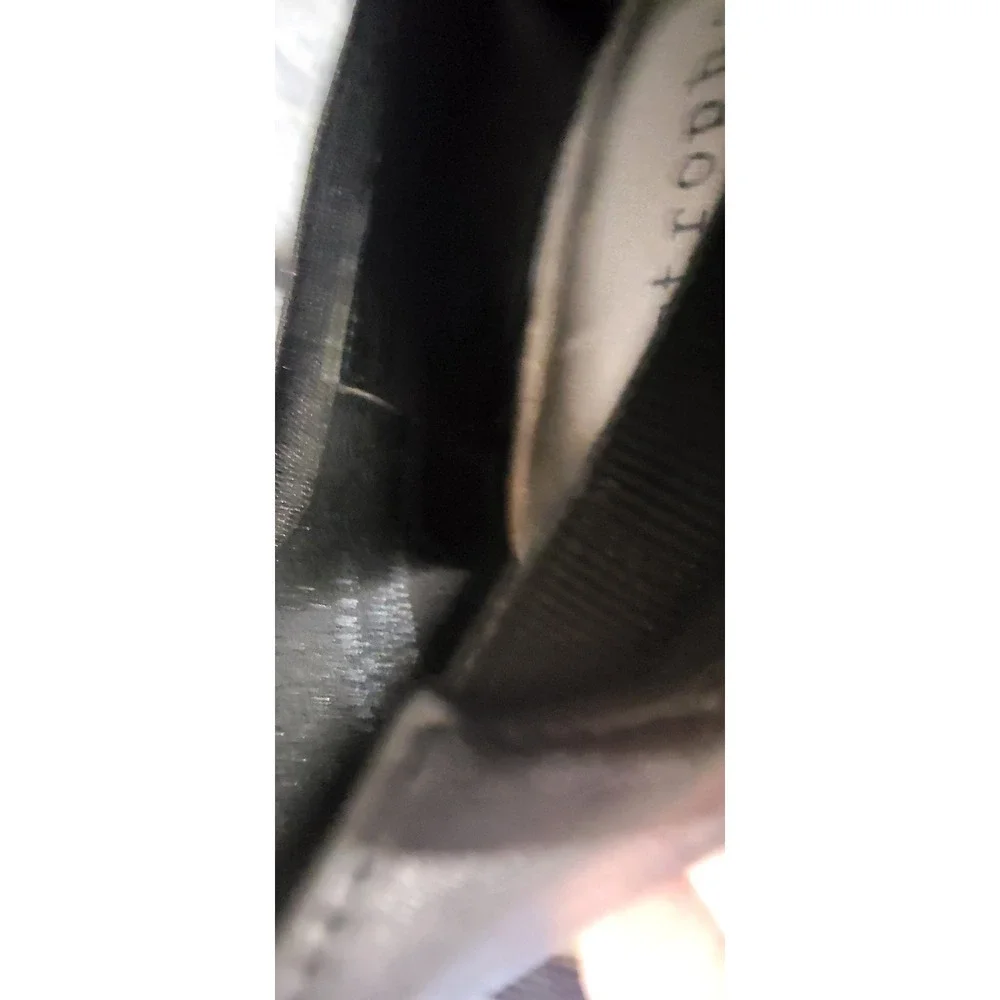 Apostrophe Women's Black Leather Slip-on Heels Size 9M‎
